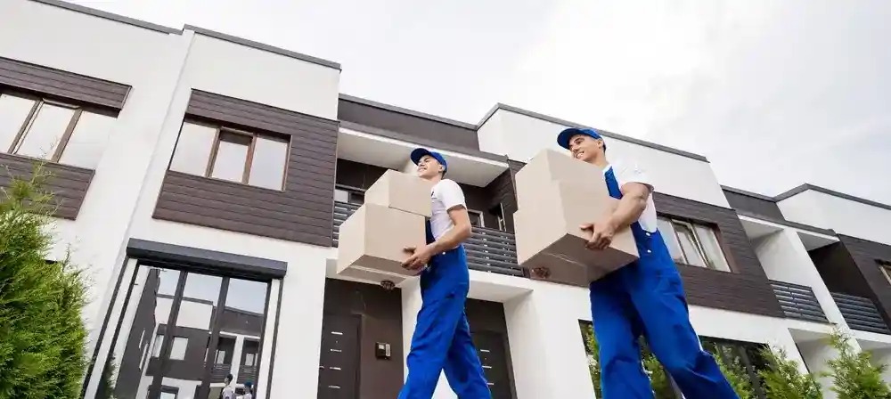 Our expert moving services in Gladeview fl team handling furniture.